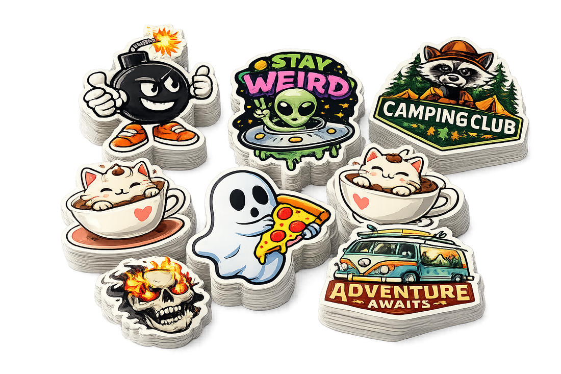 stickers drukken stickerfabriek gestanst