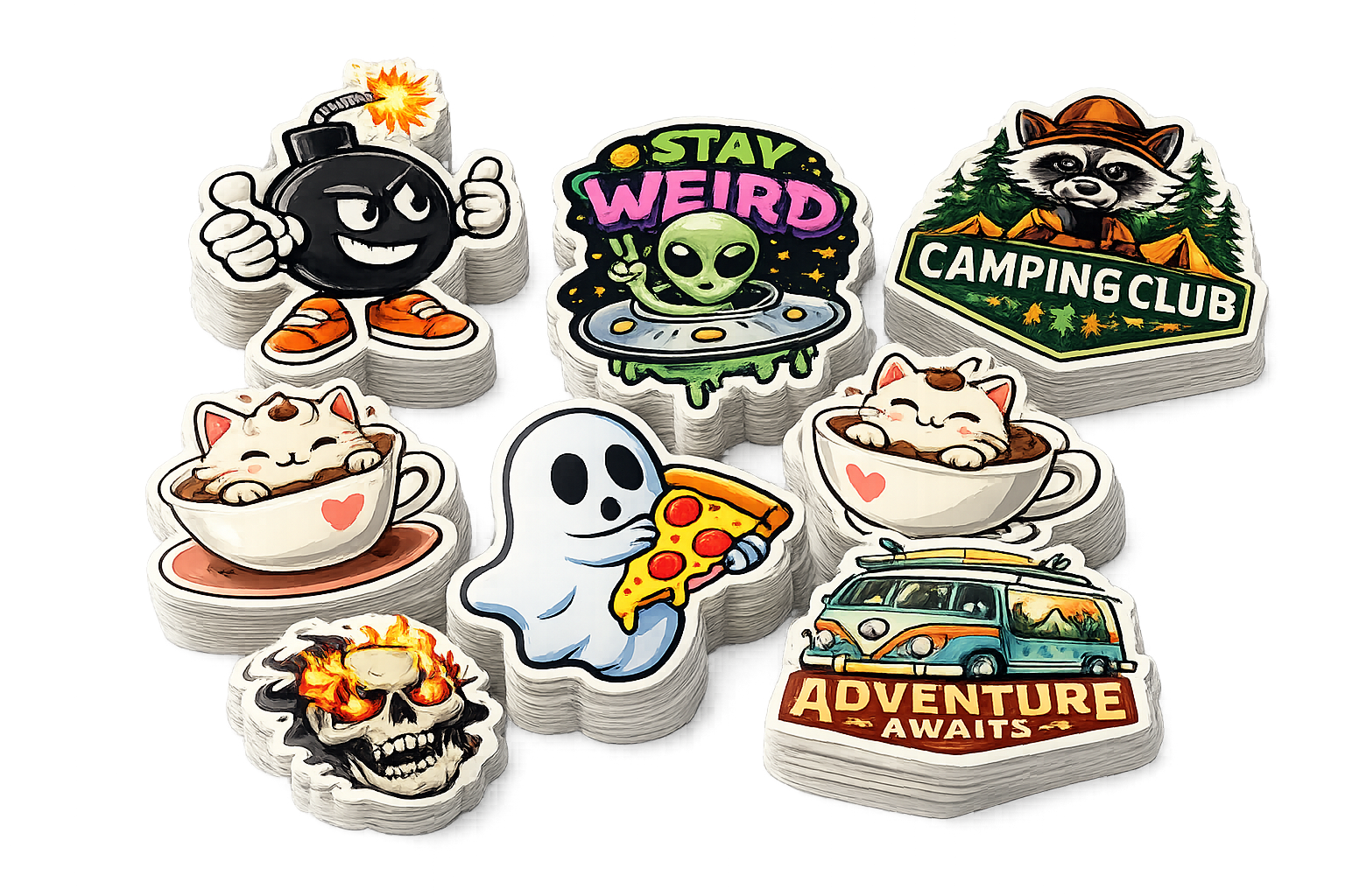 stickers drukken stickerant gestanst