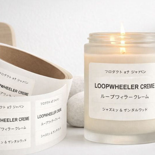 Weiße Vinyl-Etiketten