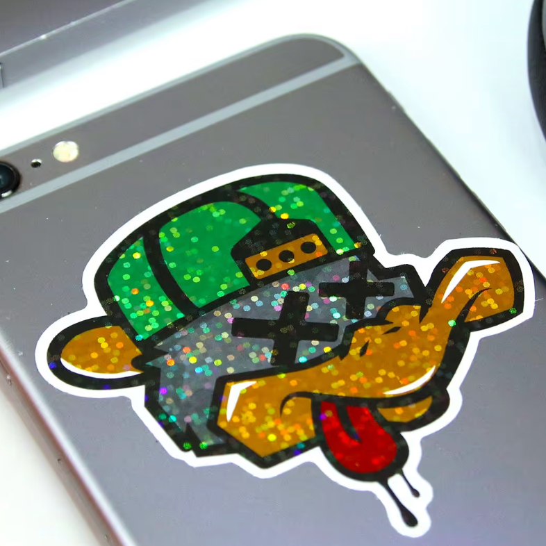 Glitter stickers in vorm