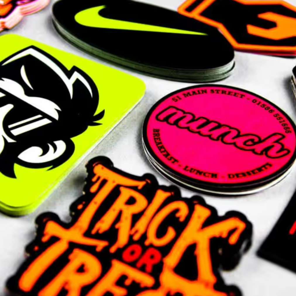 Opvallende neon vinyl stickers 