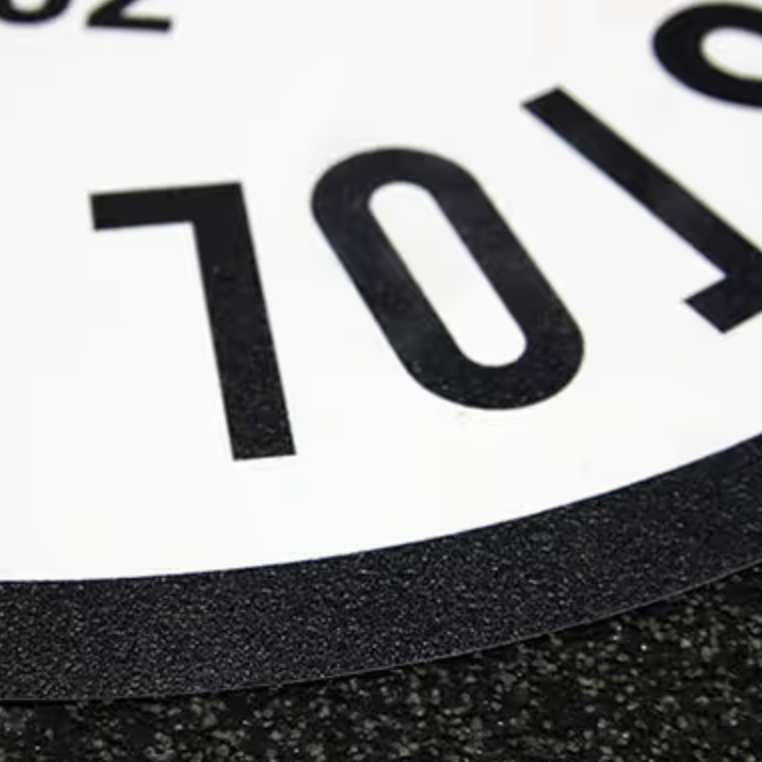 Asphaltaufkleber für den Boden