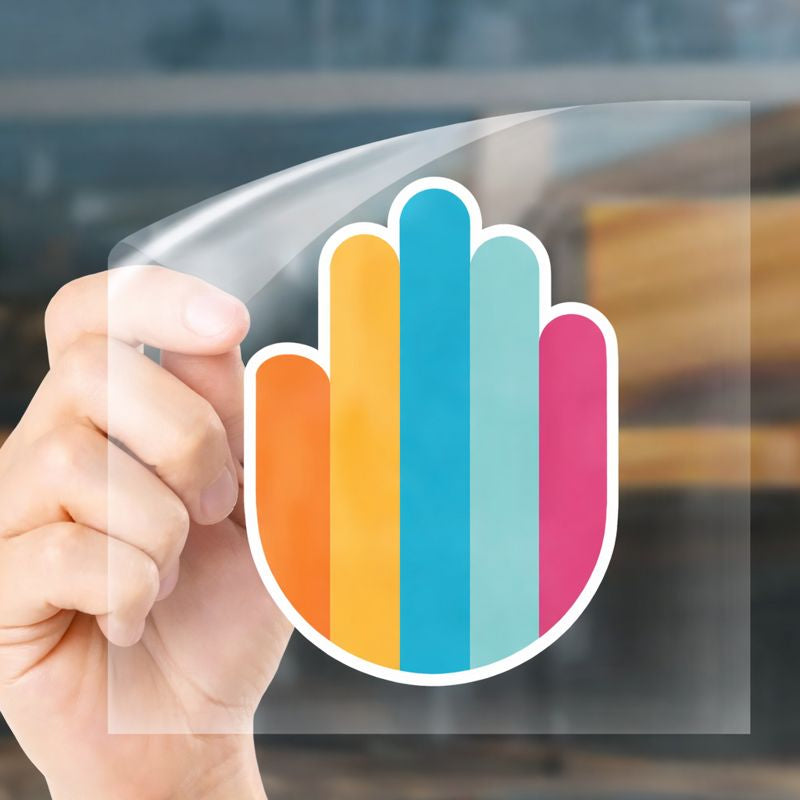 statische vinyl stickers op raam